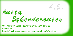 anita szkenderovics business card